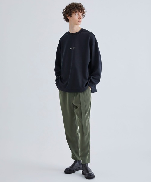 「CULLNI」 長袖Tシャツ 2 ブラック メンズ