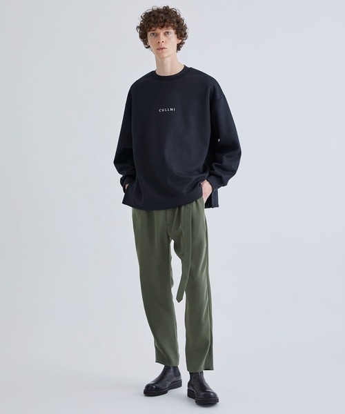 「CULLNI」 長袖Tシャツ 2 ブラック メンズ