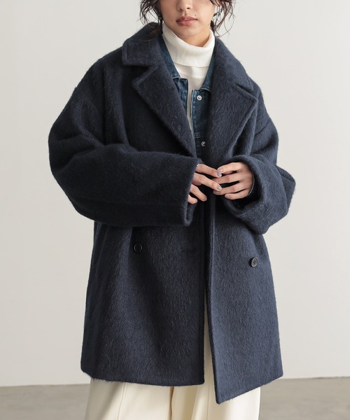 「for/c」 ピーコート M グレー レディース_画像7