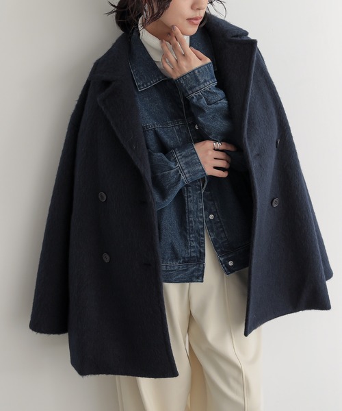 「for/c」 ピーコート M グレー レディース_画像9