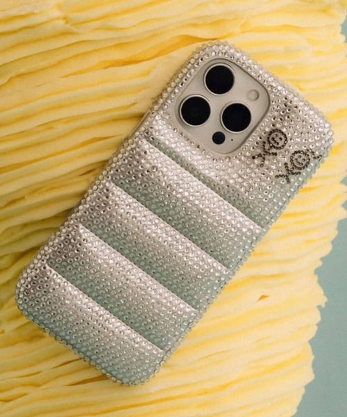 Urban Sophistication シルバーケース The Puffer Case® - Rhinestones in Silver | Urban Sophistication