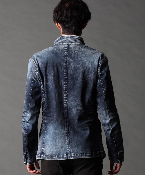 NICOLE CLUB FOR MEN カバーオール シワ加工スタンドカヴァー