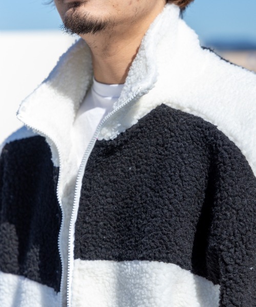 「NYLAUS」 ブルゾン L ホワイト メンズ_画像3