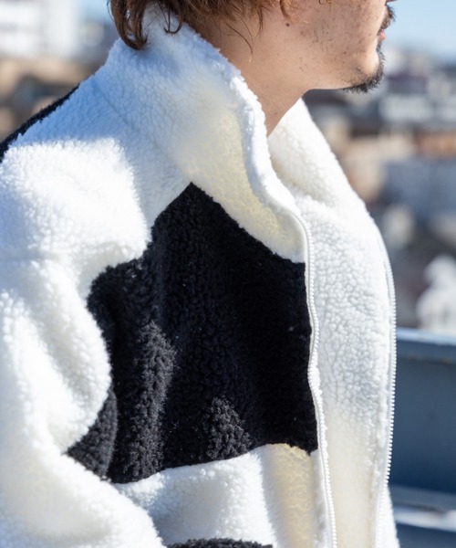 「NYLAUS」 ブルゾン L ホワイト メンズ_画像4