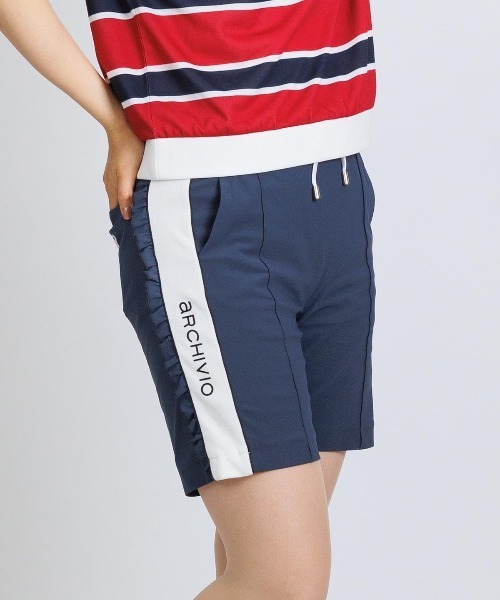 archivio（アルチビオ） パンツ 「LADIES」綿ベロアラインUVハーフ