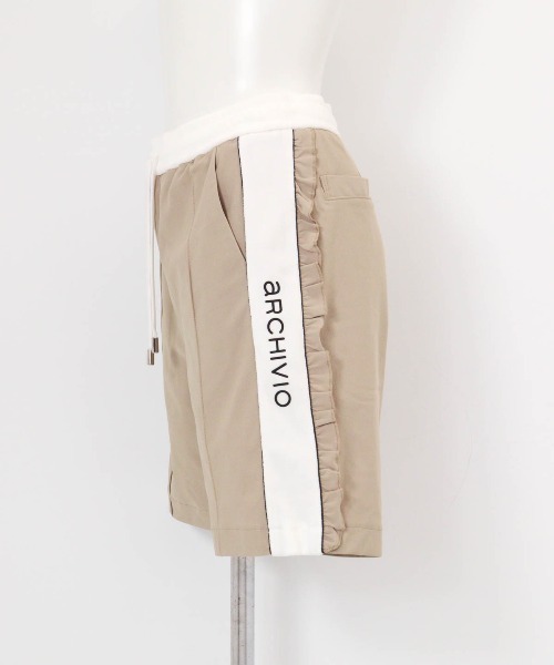 archivio（アルチビオ） パンツ 「LADIES」綿ベロアラインUVハーフ