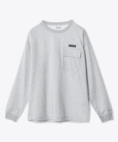 「Columbia」 長袖Tシャツ S グレー メンズ