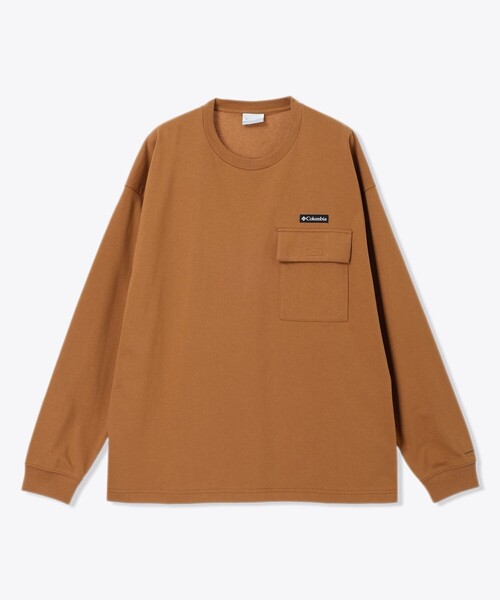 「Columbia」 長袖Tシャツ S グレー メンズ