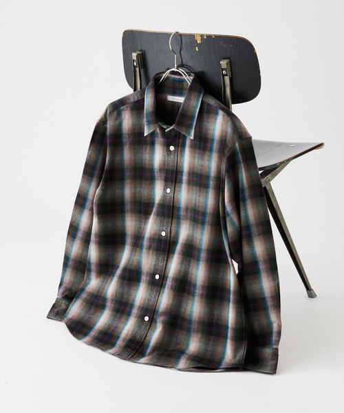 JOURNAL STANDARD シャツ パターン レギュラー カラー ネル