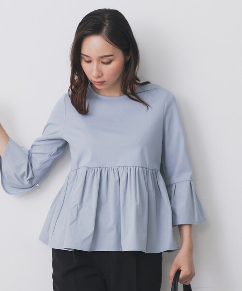 index（インデックス） tシャツ ドッキングペプラムトップス「洗濯機