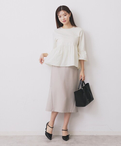 ひとみ様シニカルドッキングペプラムトップス白 titivate（ティティベイト） tシャツ ビスチェライクドッキング