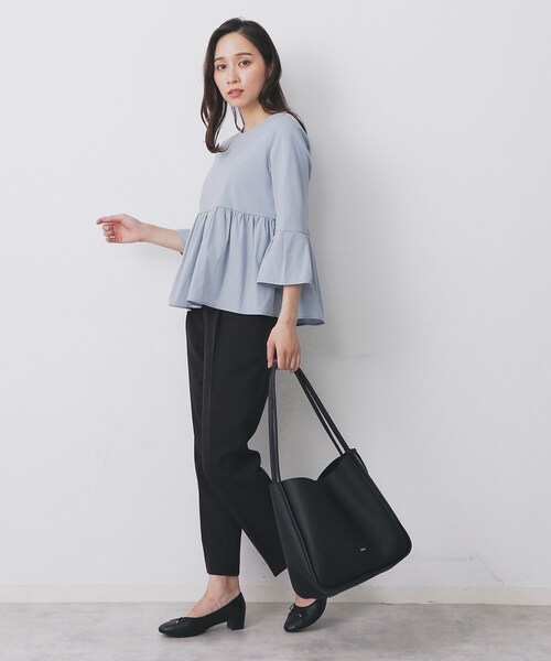 index（インデックス） tシャツ ドッキングペプラムトップス「洗濯機