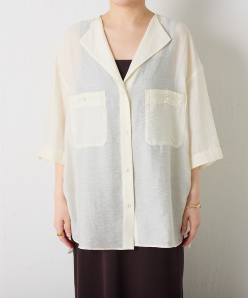 「COLLAGE GALLARDAGALANTE」 7分袖ブラウス FREE ブルー レディース_画像2