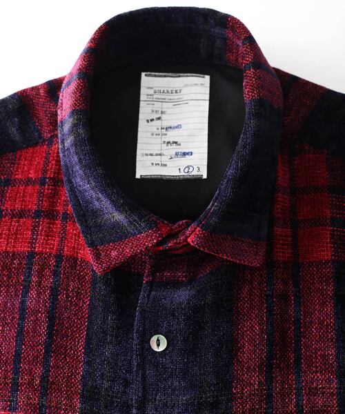 SHAREEF（シャリーフ） 長袖シャツ 1 ターコイズブルー メンズ