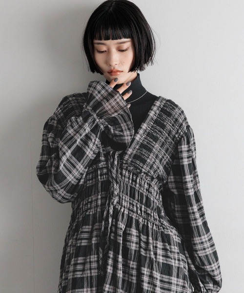 (笑) LOWRYS FARM ブラウス シャツ ストライプシャツLS 137075