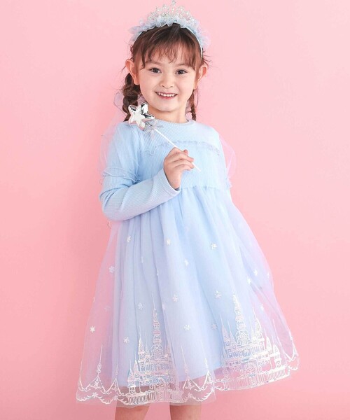 SLAP SLIP（スラップスリップ） ワンピース フワフワお城刺しゅう