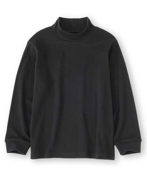 無印良品（MUJI） tシャツ キッズ 両面起毛ハイネック長袖Tシャツ