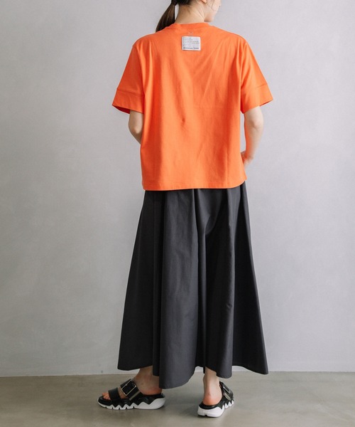 「MARECHAL TERRE」 半袖Tシャツ MEDIUM ライトグレー レディース_画像6