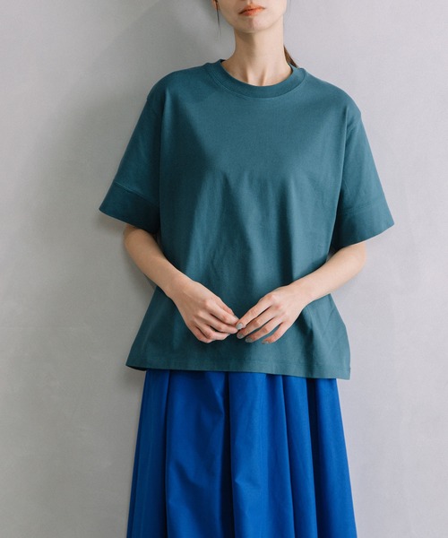 「MARECHAL TERRE」 半袖Tシャツ MEDIUM ライトグレー レディース_画像8