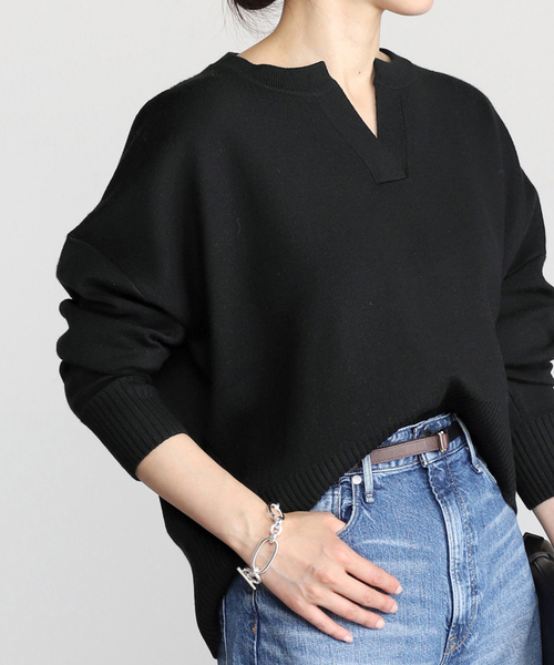 VERMEIL par iena（ヴェルメイユパーイエナ） Vネックニット FREE