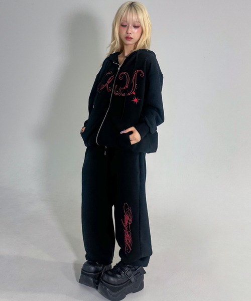 fancy club dod pants (black) ファンシークラブ FANCY CLUB（ファンシークラブ） スウェットパンツ ジャージ A'GEM/9