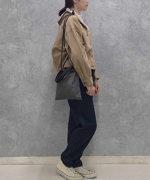 Bleu Bleuet（ブルーブルーエ） ショルダーバッグ バッグ 編み込み巾着