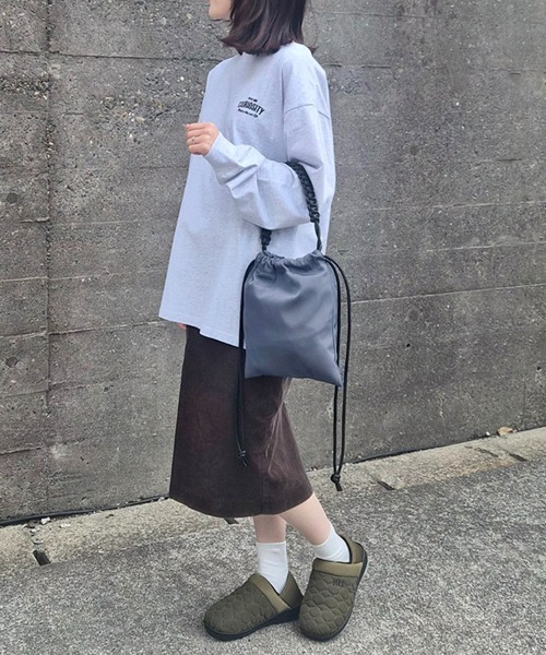 Bleu Bleuet（ブルーブルーエ） ショルダーバッグ バッグ 編み込み巾着