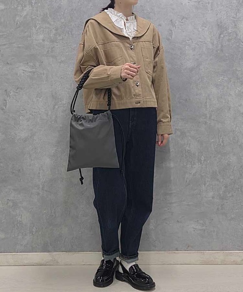 Bleu Bleuet（ブルーブルーエ） ショルダーバッグ バッグ 編み込み巾着