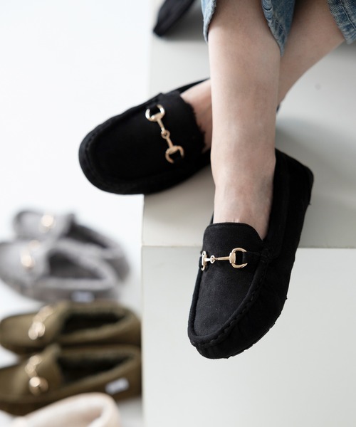 attagirl（アタガール） デッキシューズ モカシン もこもこファー