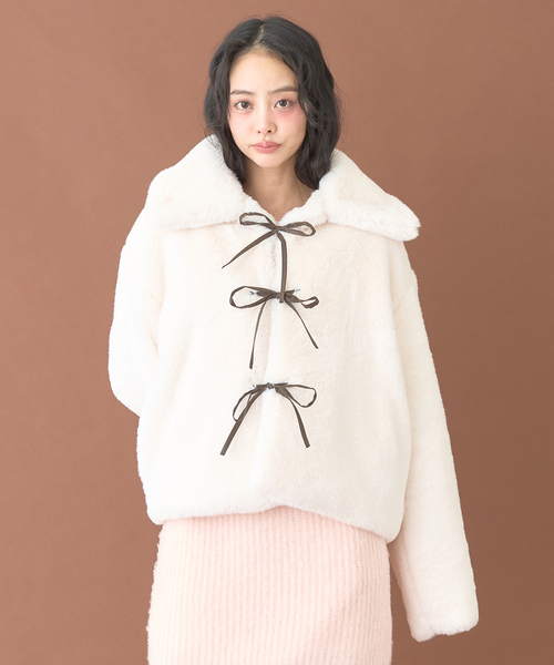 Miーje（ミジェ） コート アウター ショートファーコート「韓国