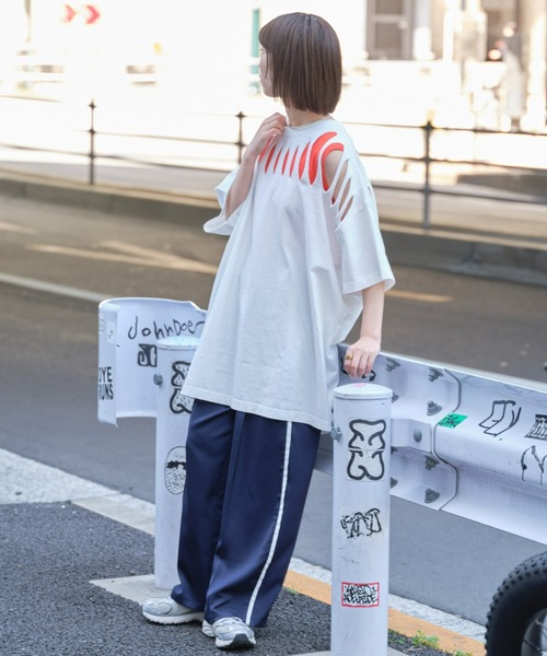 「etsinta」 半袖カットソー ONE SIZE ブラック レディース_画像7