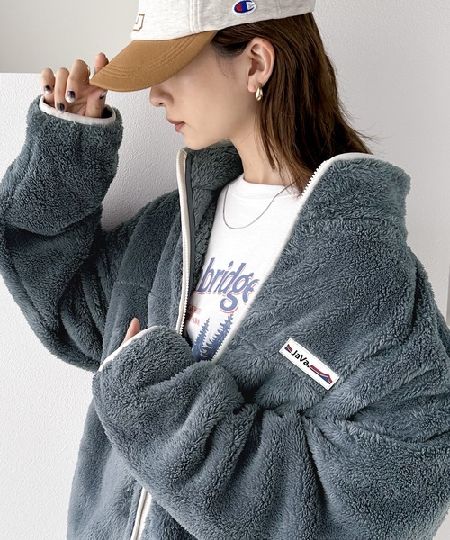 「Java」 ブルゾン LARGE ベージュ レディース_画像2