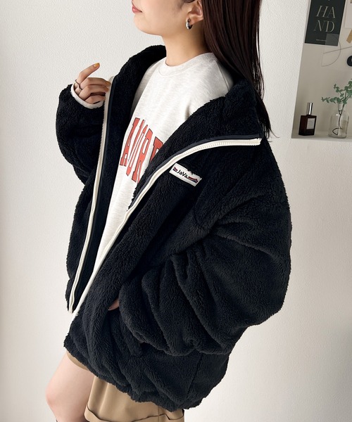 「Java」 ブルゾン LARGE ベージュ レディース_画像9