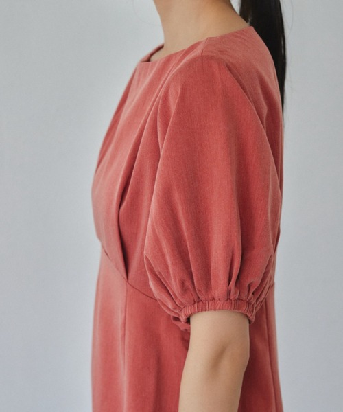 「VANNIE U」 半袖ワンピース FREE グレー レディース_画像3