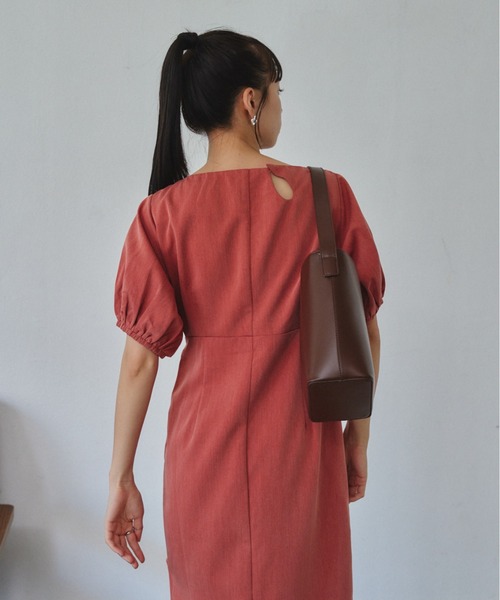 「VANNIE U」 半袖ワンピース FREE グレー レディース_画像6