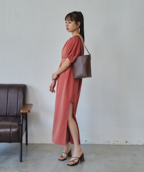 「VANNIE U」 半袖ワンピース FREE グレー レディース_画像7