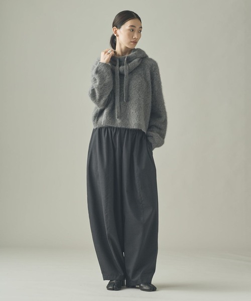 Curensologyカレンソロジー⭐︎新品FOXカシミヤバラクラバ Curensology(カレンソロジー)｜FOXカシミヤバラクラバ/グレー の通販