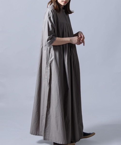 「folka」 半袖ワンピース ONE SIZE モカ レディース_画像6