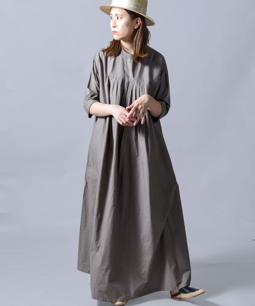 「folka」 半袖ワンピース ONE SIZE モカ レディース_画像9