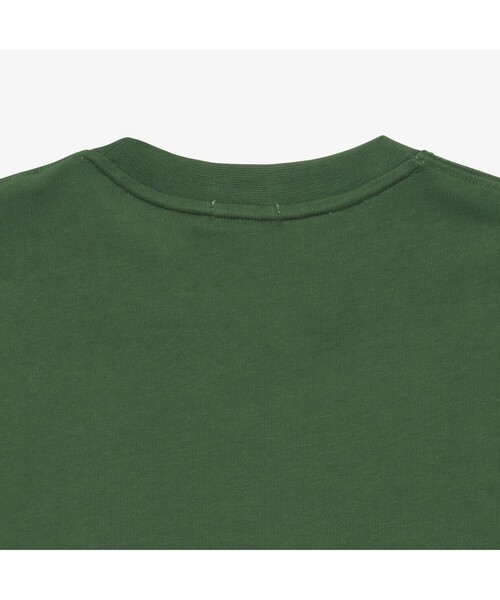 「LACOSTE L!VE」 半袖Tシャツ X-SMALL グリーン メンズ_画像4