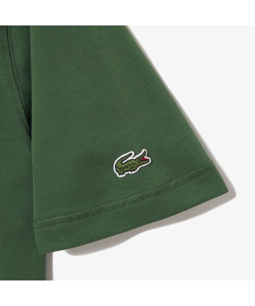 「LACOSTE L!VE」 半袖Tシャツ X-SMALL グリーン メンズ_画像6