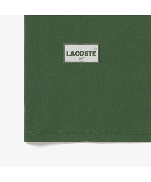 「LACOSTE L!VE」 半袖Tシャツ X-SMALL グリーン メンズ_画像8