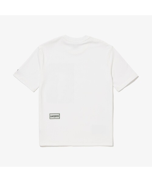 「LACOSTE L!VE」 半袖Tシャツ X-SMALL グリーン メンズ_画像9