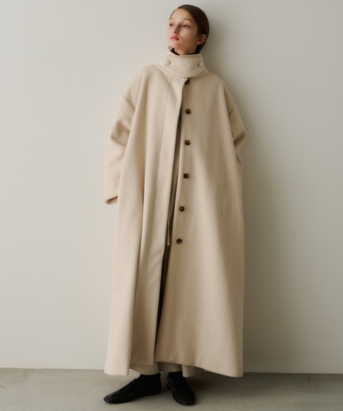 PERNA（ペルナ） ステンカラーコート コート スタンドカラーロング