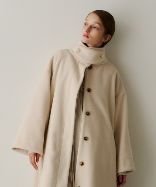 PERNA（ペルナ） ステンカラーコート コート スタンドカラーロング