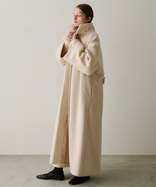 PERNA（ペルナ） ステンカラーコート コート スタンドカラーロング