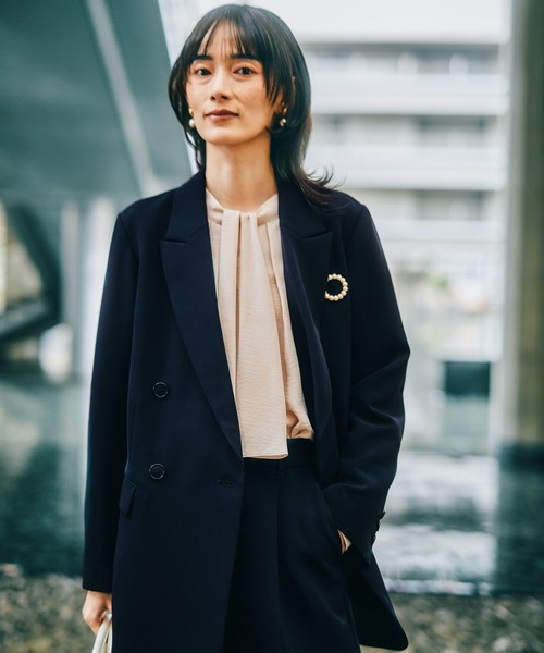 ample 合皮　テーラーダブルジャケット　オリーブ　9号 日本製　新品ヤマダヤ ZOZOTOWN Yahoo!店 - テーラードジャケット｜Yahoo!ショッピング