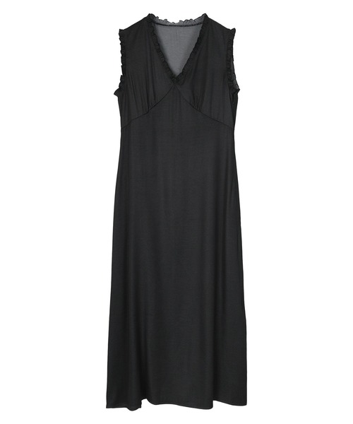 「ur's」 ノースリーブワンピース L スミクロ レディース_画像2