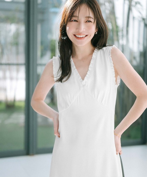 「ur's」 ノースリーブワンピース L スミクロ レディース_画像3