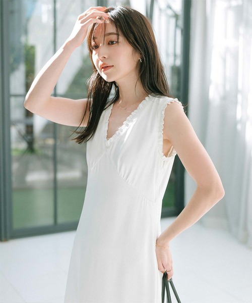 「ur's」 ノースリーブワンピース L スミクロ レディース_画像6